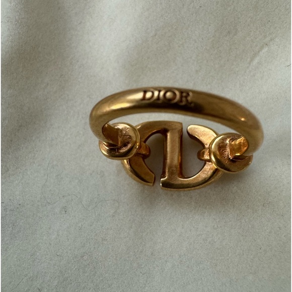 Dior CD gold ring - size Medium- NWoT - Picture 2 of 8